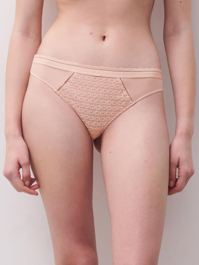 chantelle Slip dégagé - Beige doré - Monogram