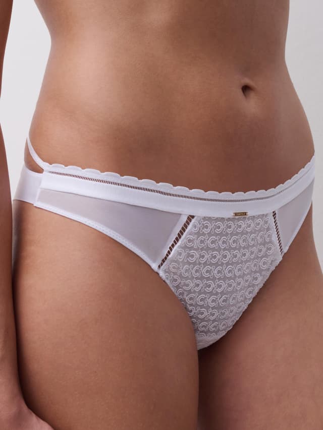 Chantelle Slip Dégagé - Blanc - Monogram