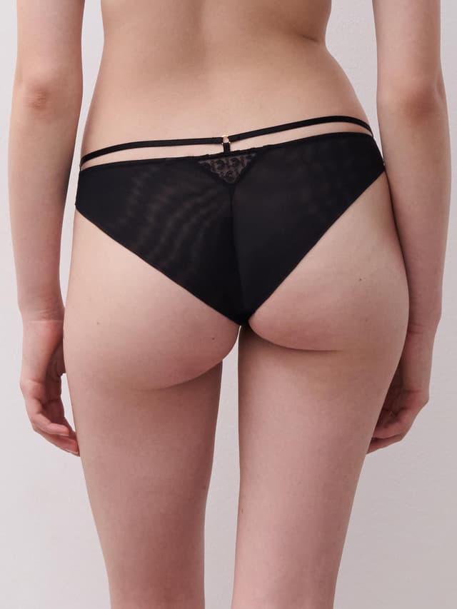 Chantelle Slip Dégagé - Noir - Monogram