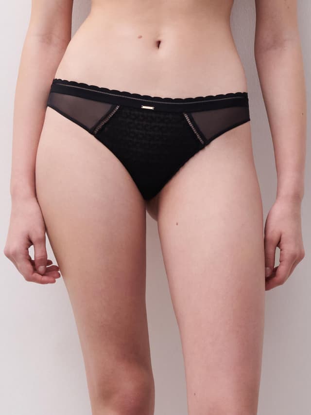 chantelle Slip dégagé - Noir - Monogram