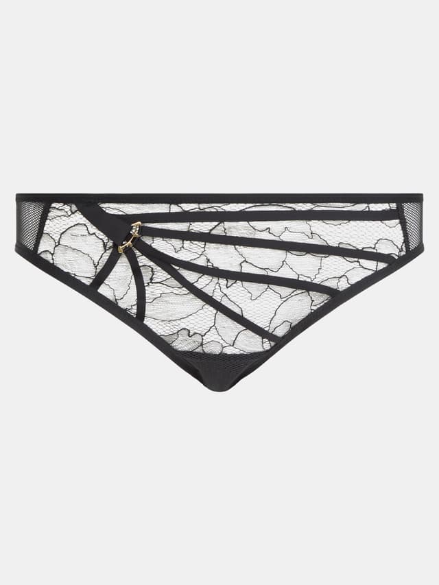 Chantelle Slip Dégagé - Noir - Xquisite