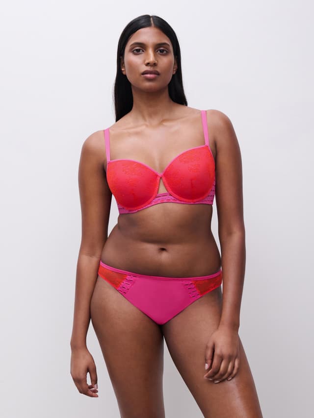 Chantelle Slip - Flamme / Rose Pitaya - Poison