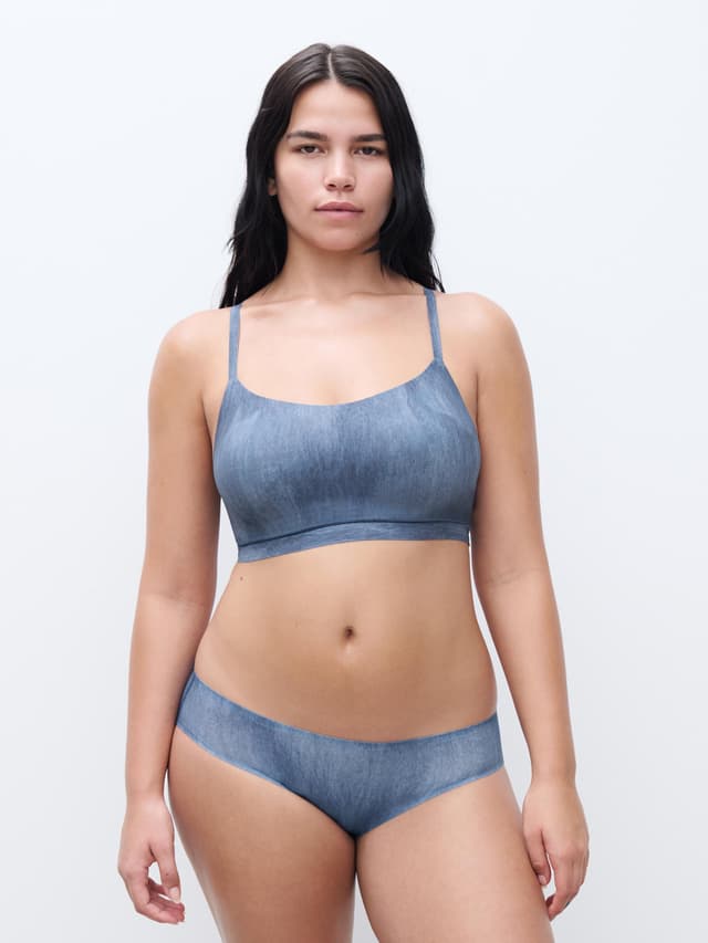 Chantelle Slip - Imprimé Denim Bleu - SoftStretch