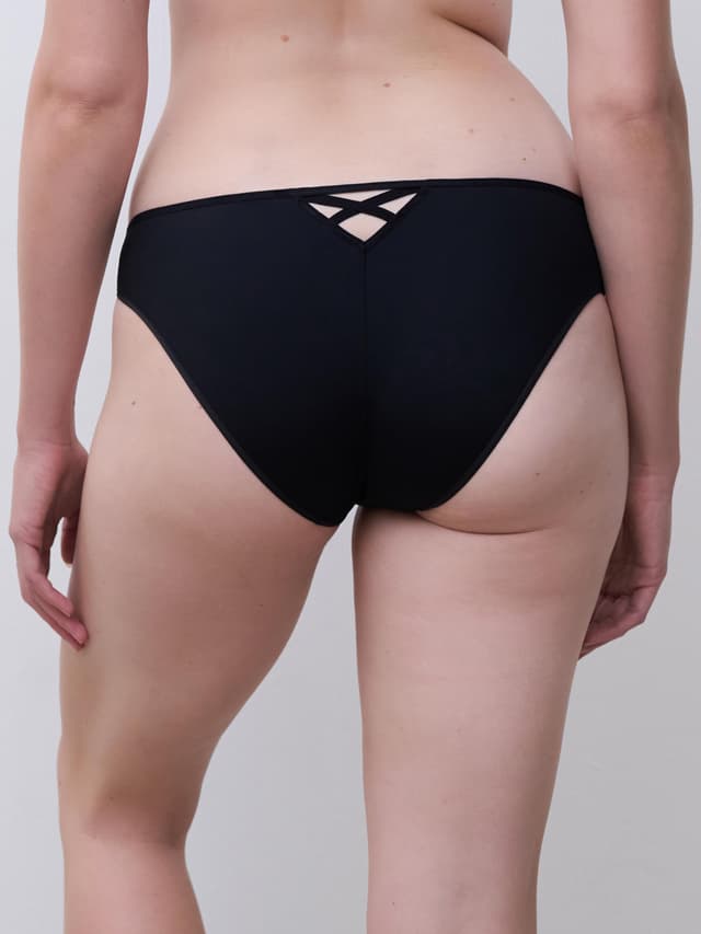 Chantelle Slip - Noir / Rose Pâle - Lush