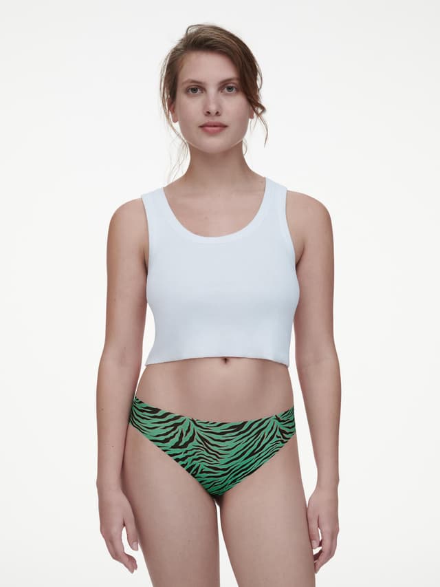 Chantelle Slip - Zèbre Emeraude - Pulpies