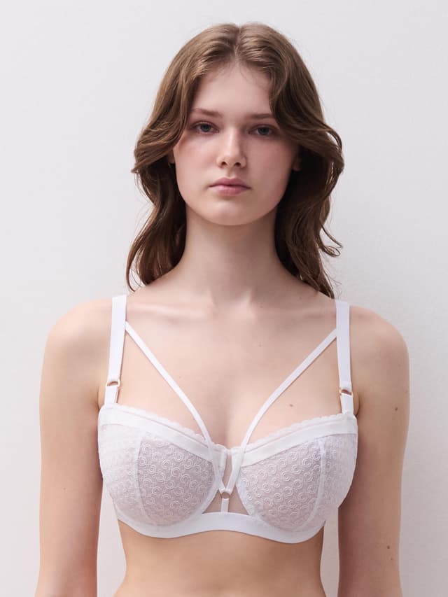 chantelle Soutien-gorge corbeille - Blanc - Monogram