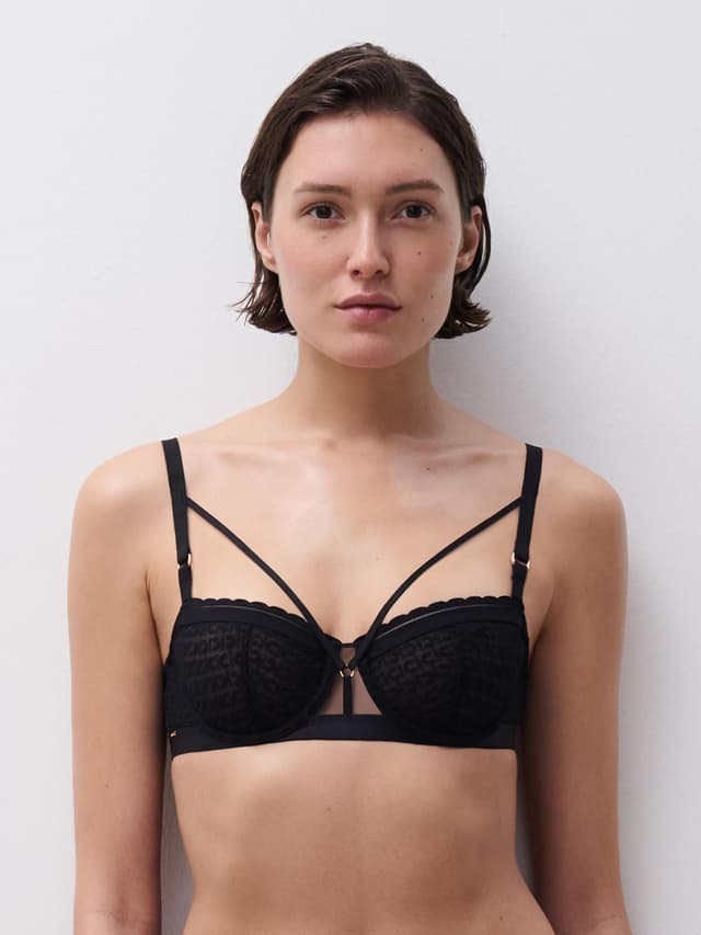 chantelle Soutien-gorge corbeille - Noir - Monogram