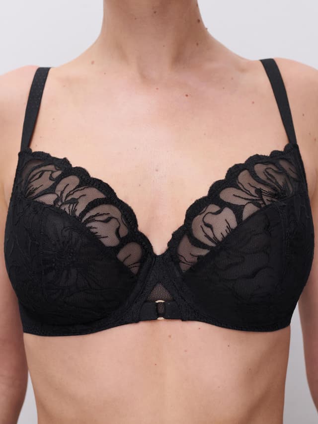 Chantelle Soutien-gorge Emboîtant - Noir - Fleurs