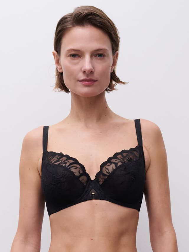 chantelle Soutien-gorge emboîtant - Noir - Fleurs