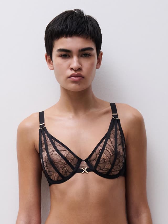 chantelle Soutien-gorge plongeant - Noir - Xquisite