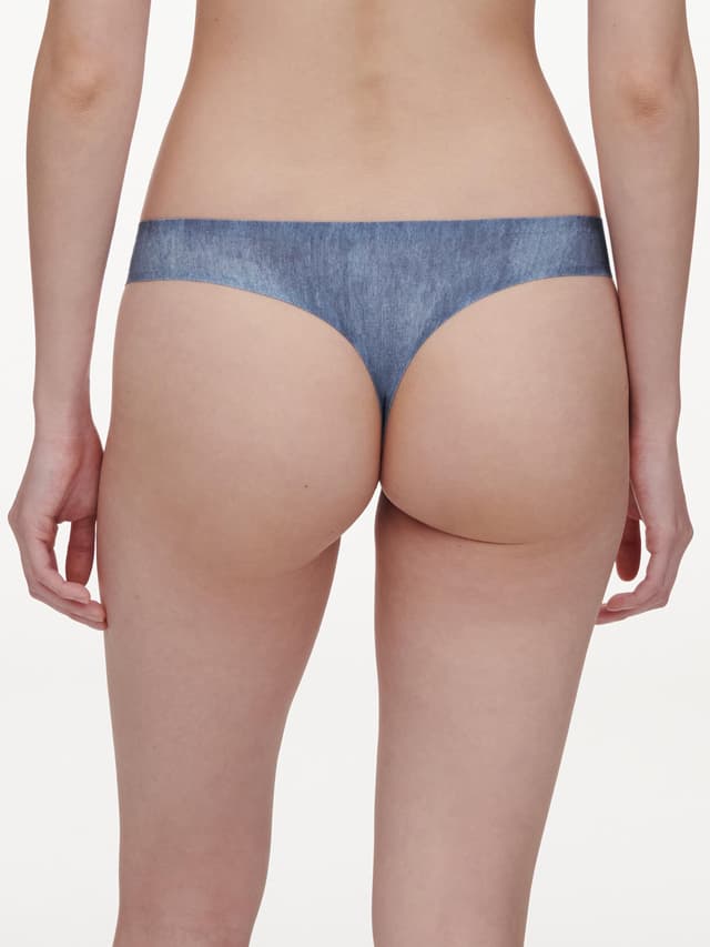 Chantelle String - Imprimé Denim Bleu - SoftStretch