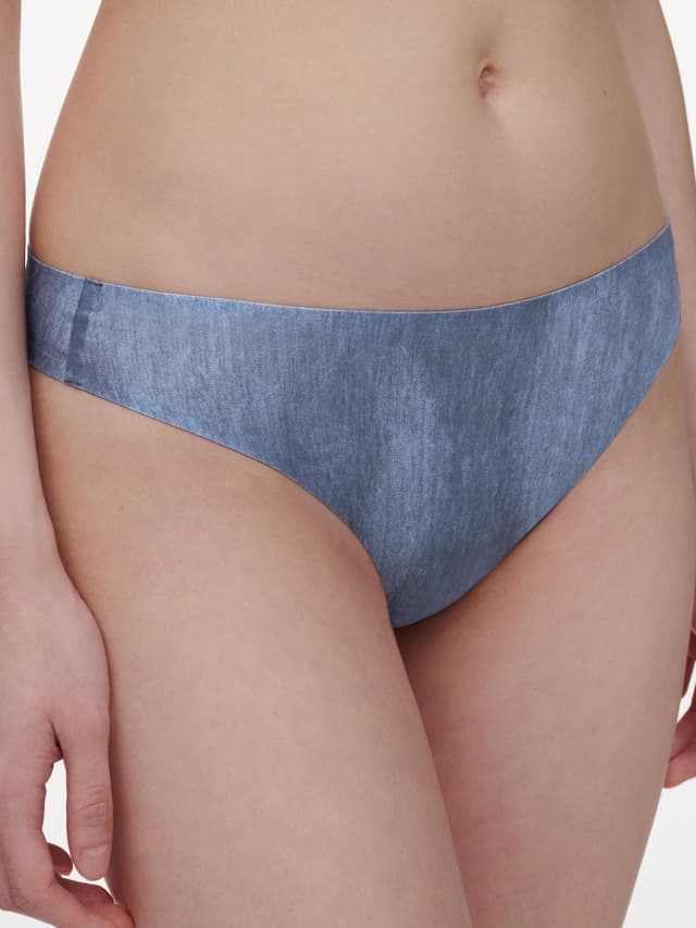 Chantelle String - Imprimé Denim Bleu - SoftStretch