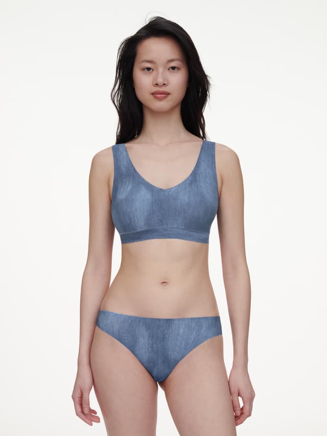 Chantelle String - Imprimé Denim Bleu - SoftStretch