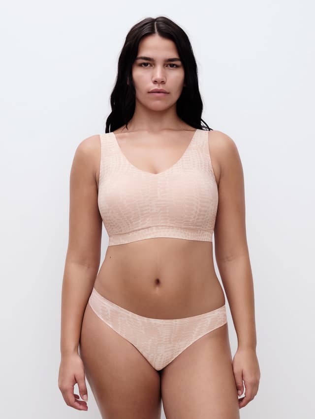 Chantelle String - Imprimé Serpent Clair - SoftStretch