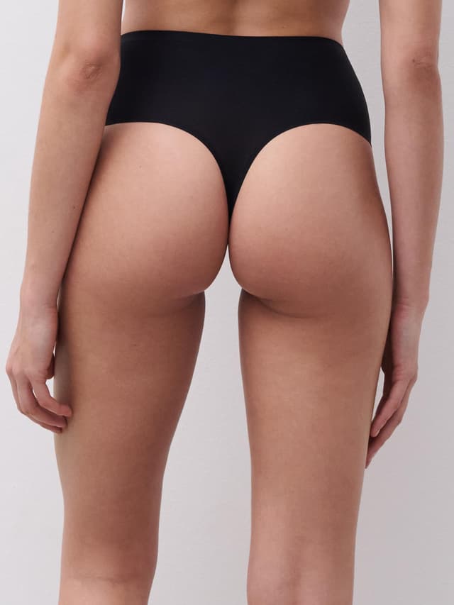 Chantelle String Taille Haute - Noir - SoftStretch