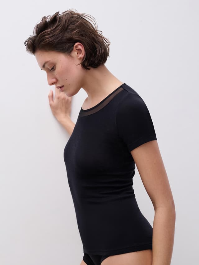 Chantelle T-shirt Manches Courtes - Noir - Juliana