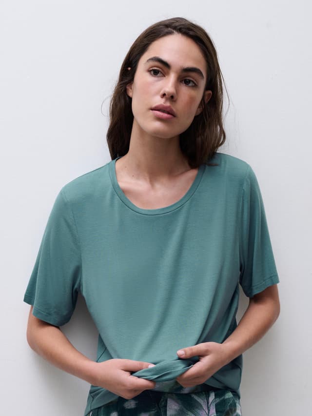 Chantelle T-shirt Manches Courtes - Paon - Yara