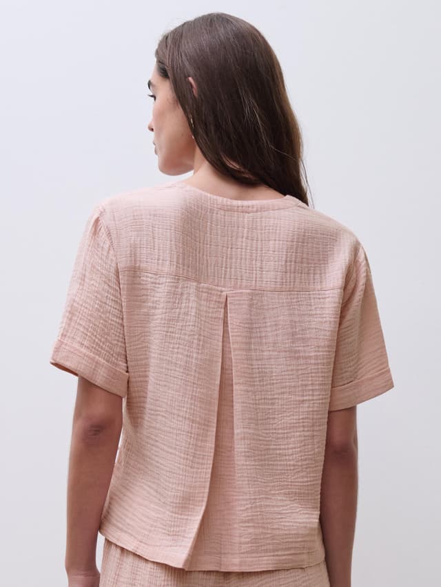 Chantelle T-shirt Manches Courtes - Smoke Rose - Saga