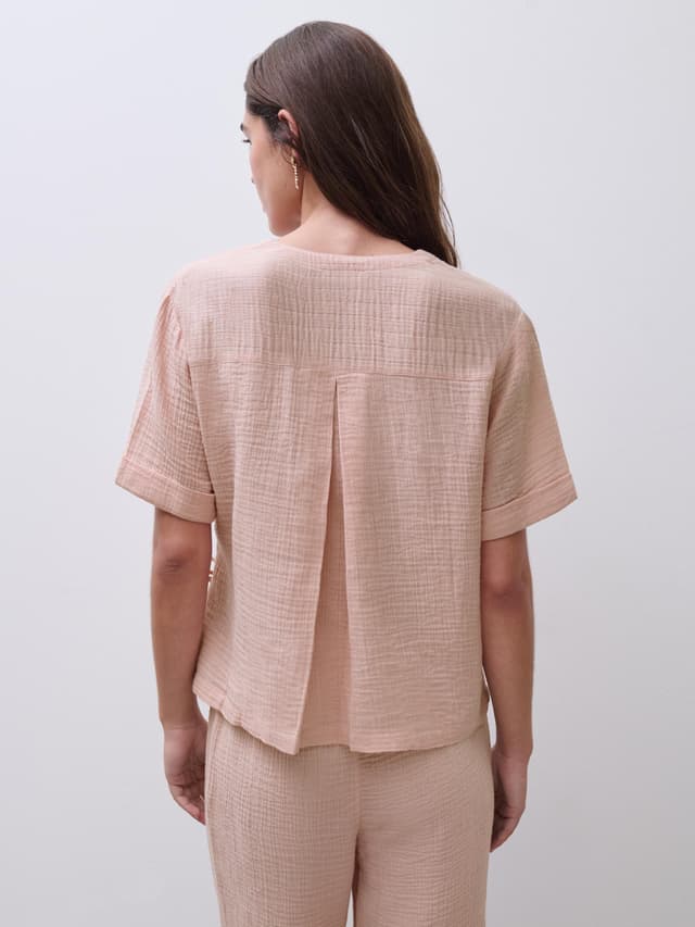 Chantelle T-shirt Manches Courtes - Smoke Rose - Saga