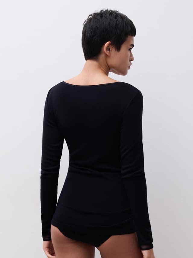 Chantelle T-shirt Manches Longues - Noir - Juliana