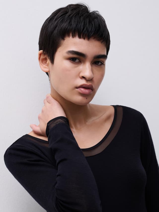 Chantelle T-shirt Manches Longues - Noir - Juliana