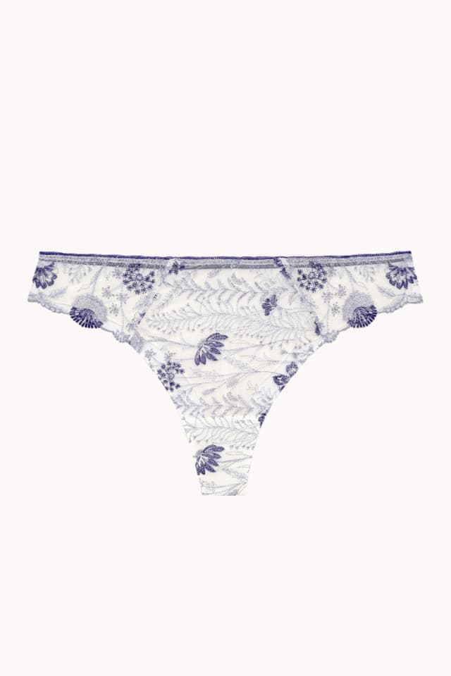 Chantelle Tanga - Bleu Ardoise / Violet - Chloé
