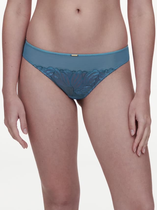 chantelle Tanga - Bleu jeans - Legend