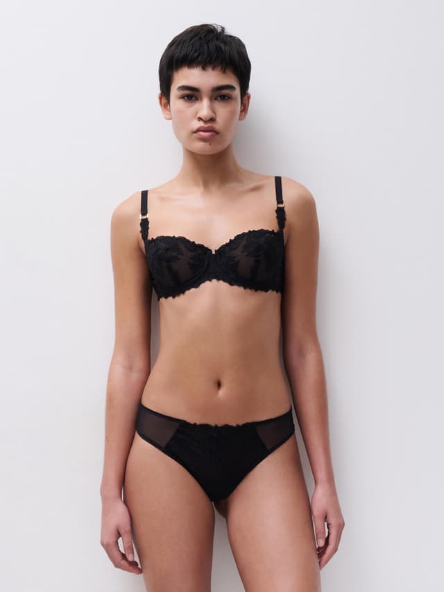 Chantelle Tanga - Noir - Champs Elysées