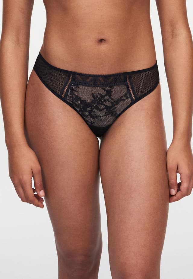 chantelle Tanga - Noir - Olivia