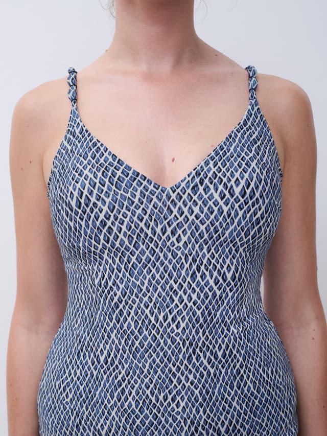 Chantelle Tankini - Bleu Reptile - Tidra