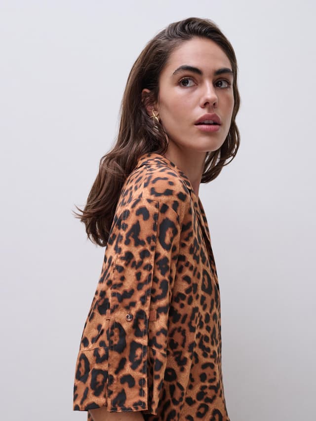 Chantelle Chemise Manches Courtes - Léopard Sauvage - Explore