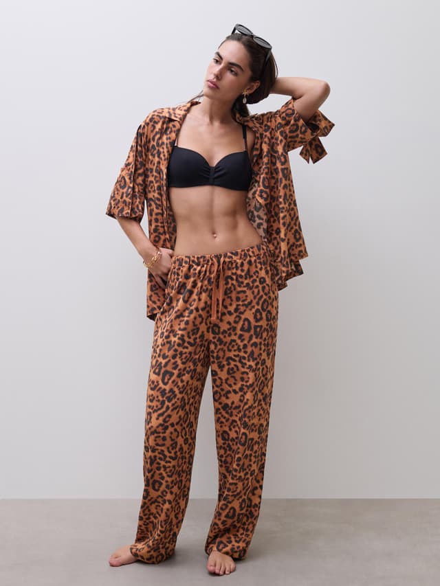 Chantelle Chemise Manches Courtes - Léopard Sauvage - Explore