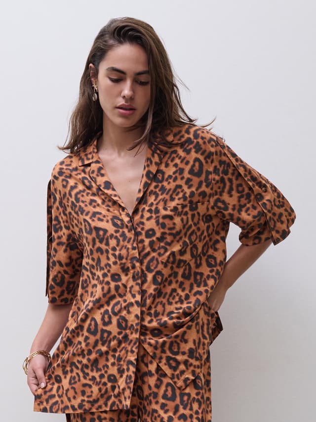 chantelle Chemise manches courtes - Léopard sauvage - Explore