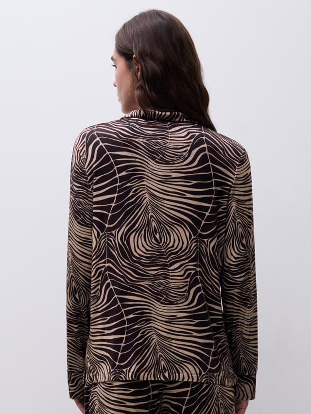 Chantelle Chemise Manches Longues - Imprimé Zébré - Daisy