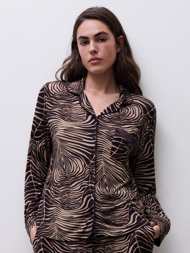 chantelle Chemise manches longues - Imprimé zébré - Daisy