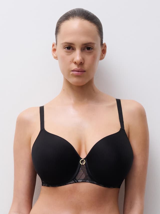 Chantelle CO BRA TSHIRT VERY COVERING MEMORY - Noir - Graphic Support