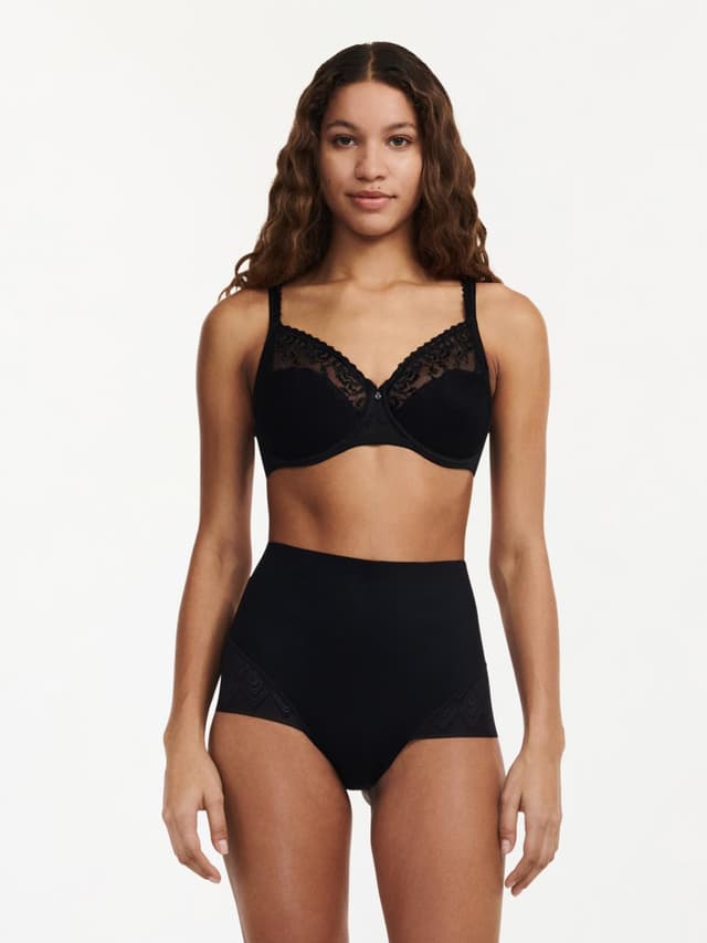 Chantelle Culotte Gainante Taille Haute - Noir - Sexy Shape