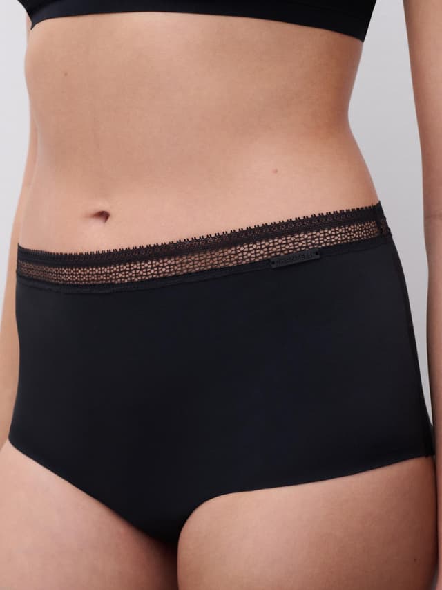 Chantelle Culotte Menstruelle Taille Haute - Noir - Period Panty Graphic
