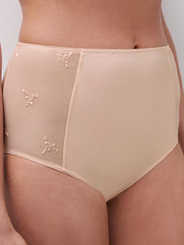Chantelle Culotte Taille Haute - Beige Doré - Every Curve
