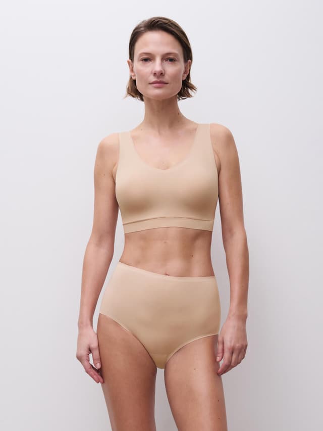 Chantelle Culotte Taille Haute - Beige Doré - SoftStretch