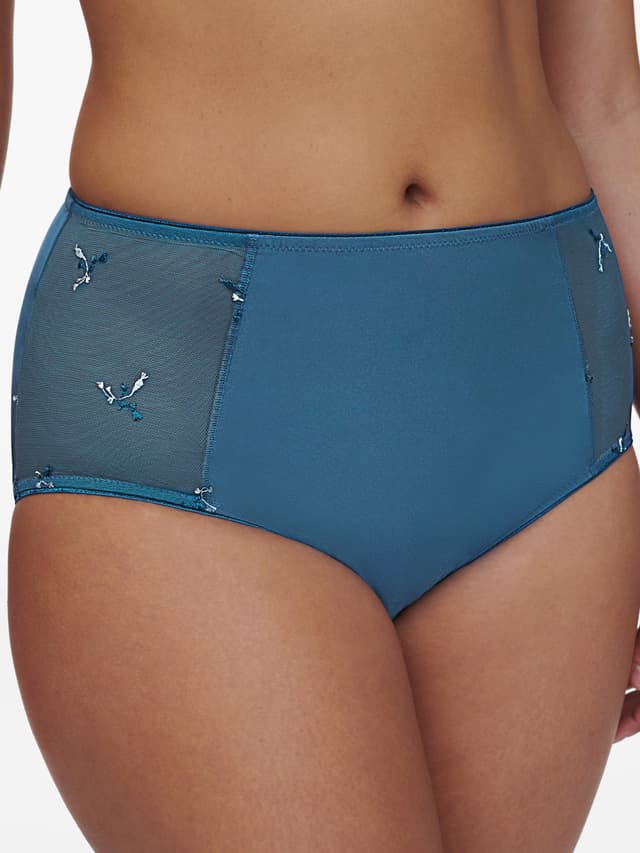 Chantelle Culotte Taille Haute - Bleu Jeans Camaieu - Every Curve