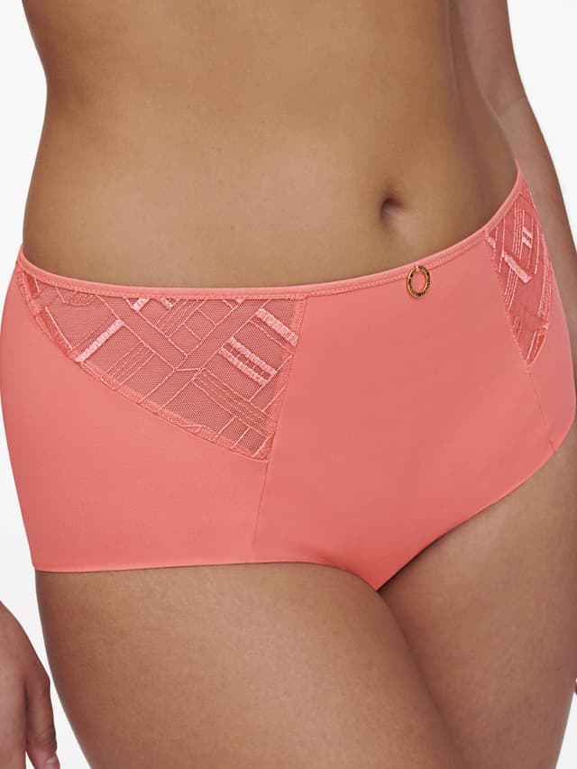 Chantelle Culotte Taille Haute - Corail - Graphic Support