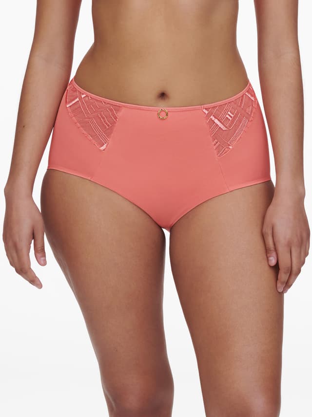 chantelle Culotte taille haute - Corail - Graphic Support