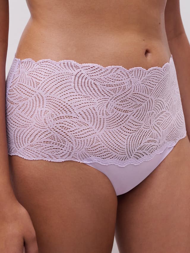 Chantelle Culotte Taille Haute Dentelle - Lavandin - SoftStretch