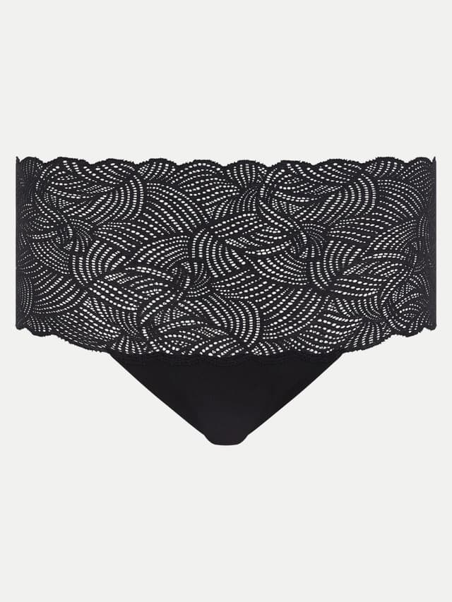 Chantelle Culotte Taille Haute Dentelle - Noir - SoftStretch