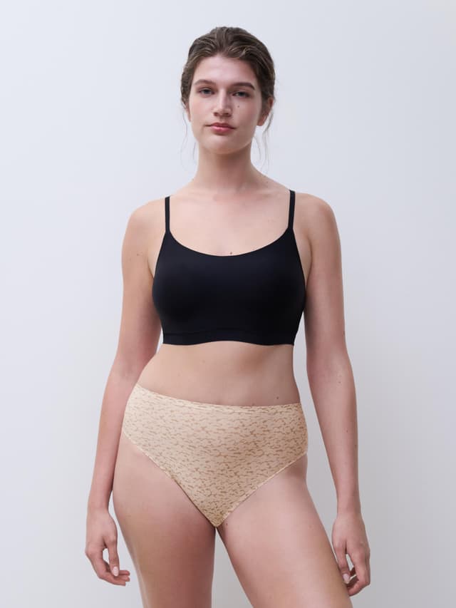 Chantelle Culotte Taille Haute échancrée - Norah Nude Print - SoftStretch