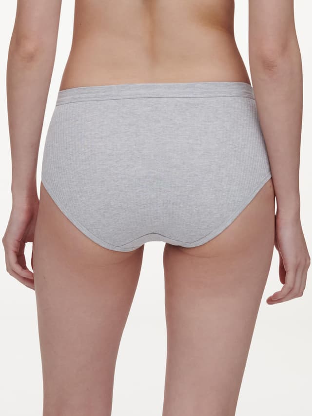 Chantelle Culotte Taille Haute - Gris Mélangé - Cotton Comfort