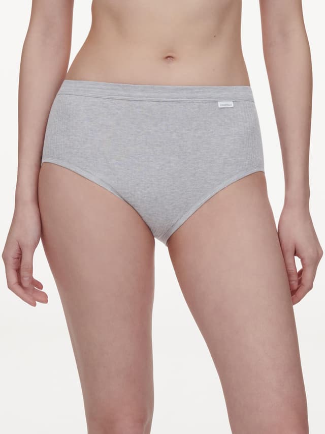 chantelle Culotte taille haute - Gris mélangé - Cotton Comfort