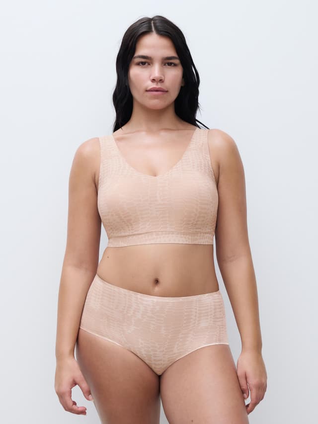 Chantelle Culotte Taille Haute - Imprimé Serpent Clair - SoftStretch