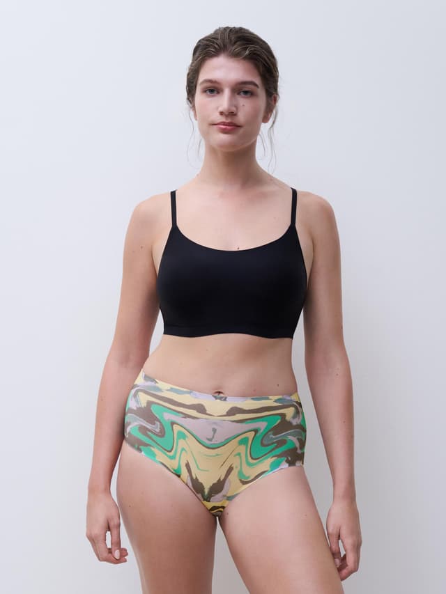 Chantelle Culotte Taille Haute - Imprimé Vagues - SoftStretch